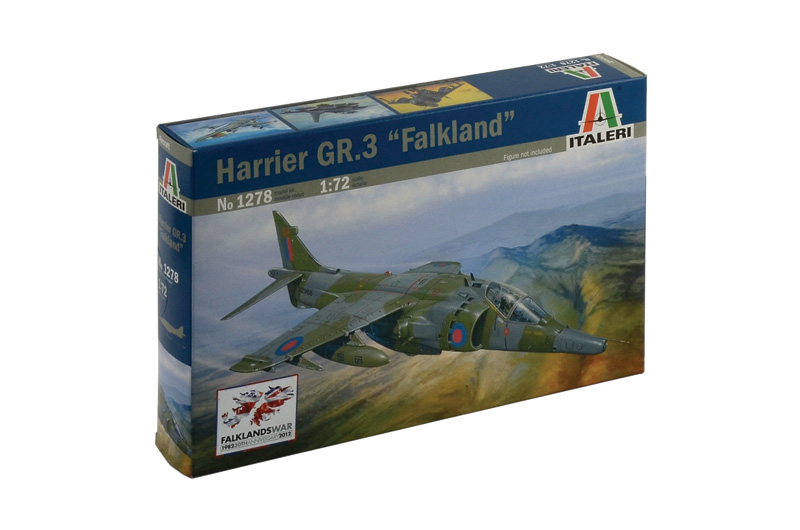 Italeri 1:72 1401 Harrier Gr.3 Falkland Model Aircraft Kit 