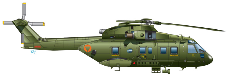 ITALERI - AW 101 SKYFALL - Die Cast Model