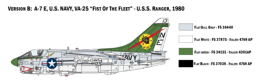Italeri 1/72 1411 A-7E Corsair II Aircraft Kit