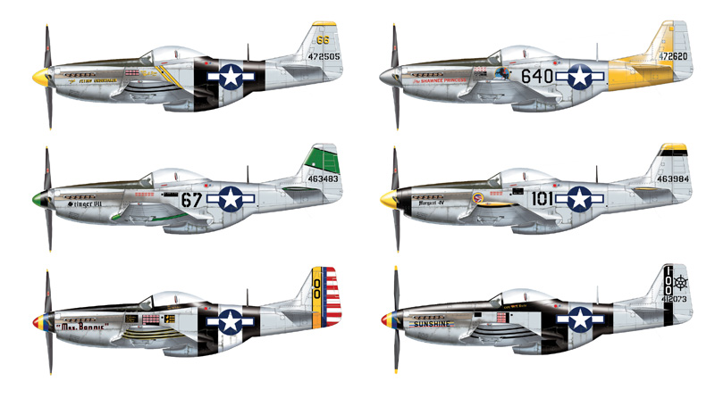 DK Decals 48029 Decals 1/48 North-America P-51D Mustang VLR Units Iwo Jima 1945 
