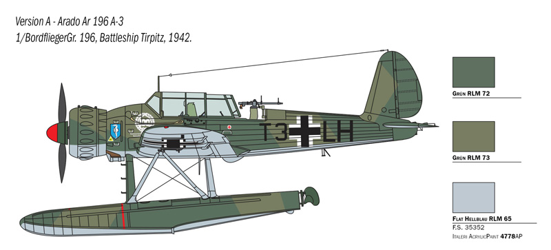 Print Scale Decals 1/72 ARADO Ar-196 German WWII Floatplane