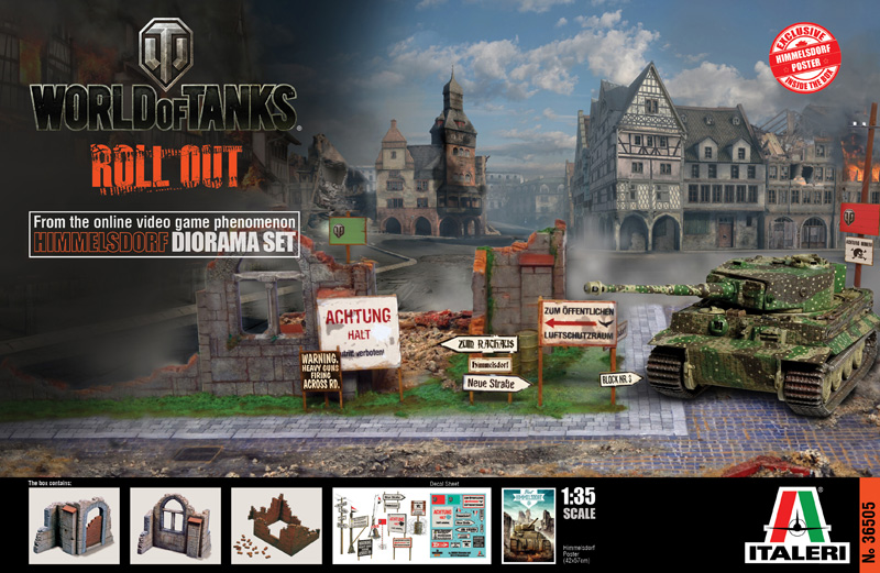 World of Tanks - HIMMELSDORF DIORAMA SET ITALERI 36505 1/35ème