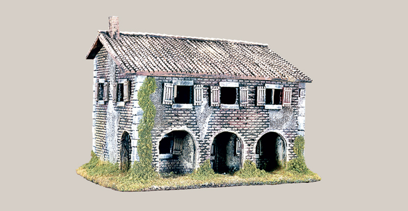 WARS Casa di campagna in rovina/country house in ruins kit 1/72 