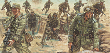 Italeri 6076-1/72 Deutsche Infantrie Afrika Korps Neu WWII / 2. Weltkrieg