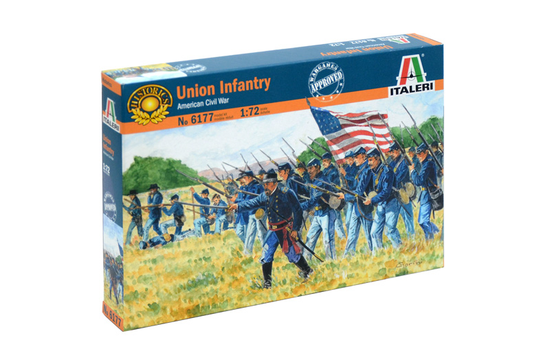 New Italeri 1/72 American Civil War Confederate Cavalry 7 Diff. Pose Soldier 