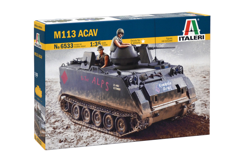 Italeri Models 1/35 M113 ACAV Armoured Cavalry Assault Vehicle 