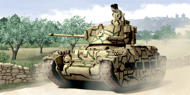 Matilda MK II Panzer Fertigmodel Maßstab 1:72 Die-Cast Metall 