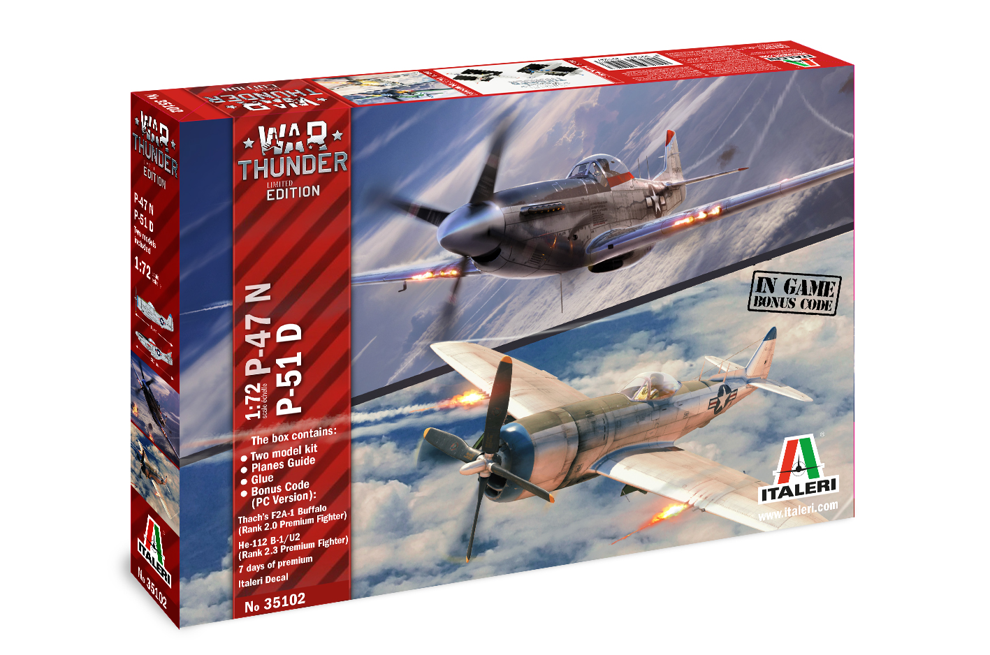 Italeri War Thunder P 47 N P 51 D