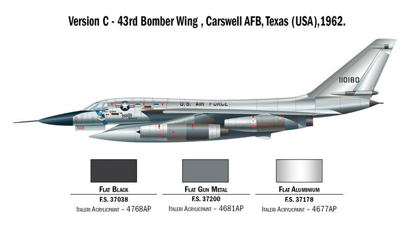 Eduard 1/72 Convair B-58 Hustler Detail Set for Italeri kits 