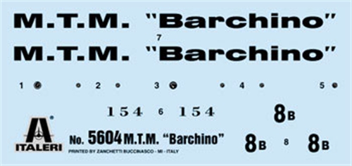 39/45  M.T.M BARCHINO ITALERI N°5604-1/35-1:35eme maquette bateau WWII 