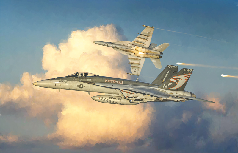 Italeri 8093 F/A-18F Hornet Modellbausatz 1:72