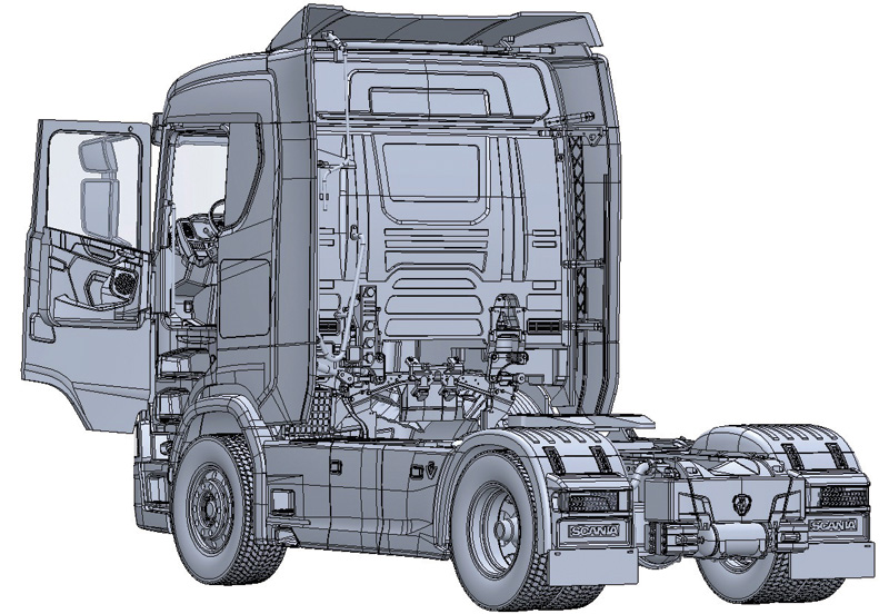 Maquette Camion : Scania 770 4x2 Cabine Basse Coloris Unique