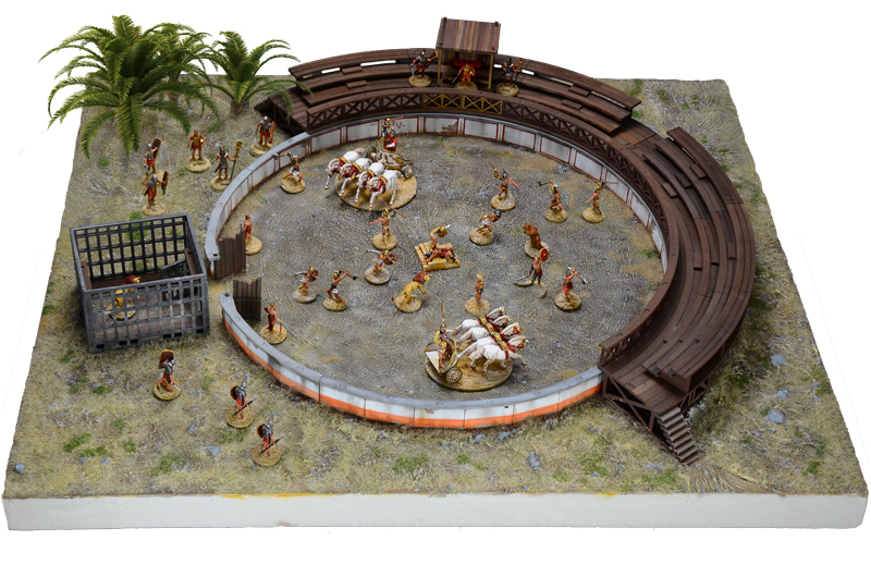 Gladiators Fight Ludus Gladiatorius With Arena Kit ITALERI 1:72 IT6196 