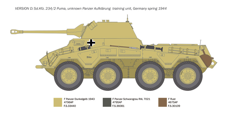 ITALERI - Sd.Kfz. 234/2 Puma