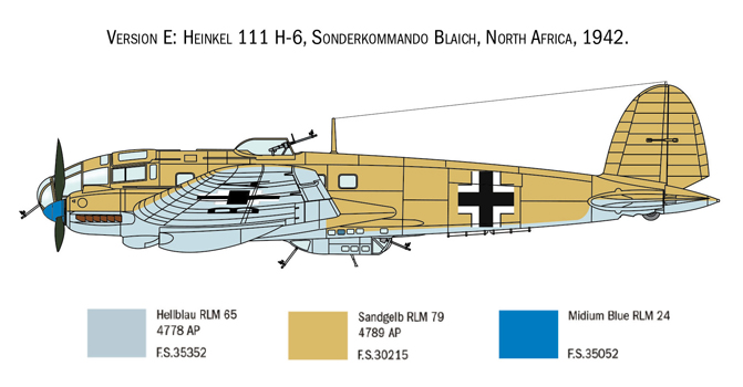 EagleCals Decals 1/72 HEINKEL He-111H German WWII Bomber 