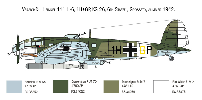 Quickboost 1/72  Heinkel He111H-6 Late Gun Barrels # 72029 